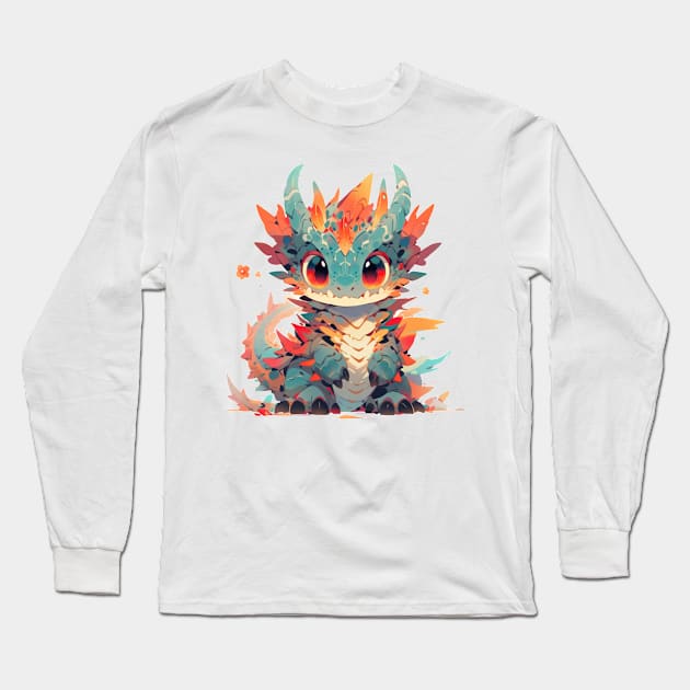 Firy little dragon Long Sleeve T-Shirt by HydraDreams